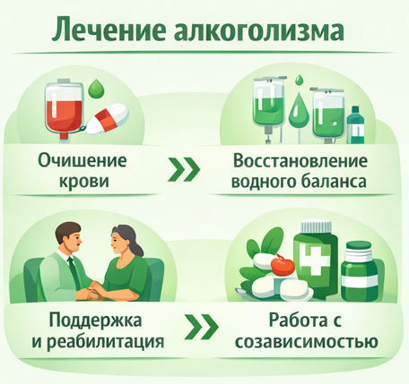 лечение алкоголизма в Дальнереченске этапы